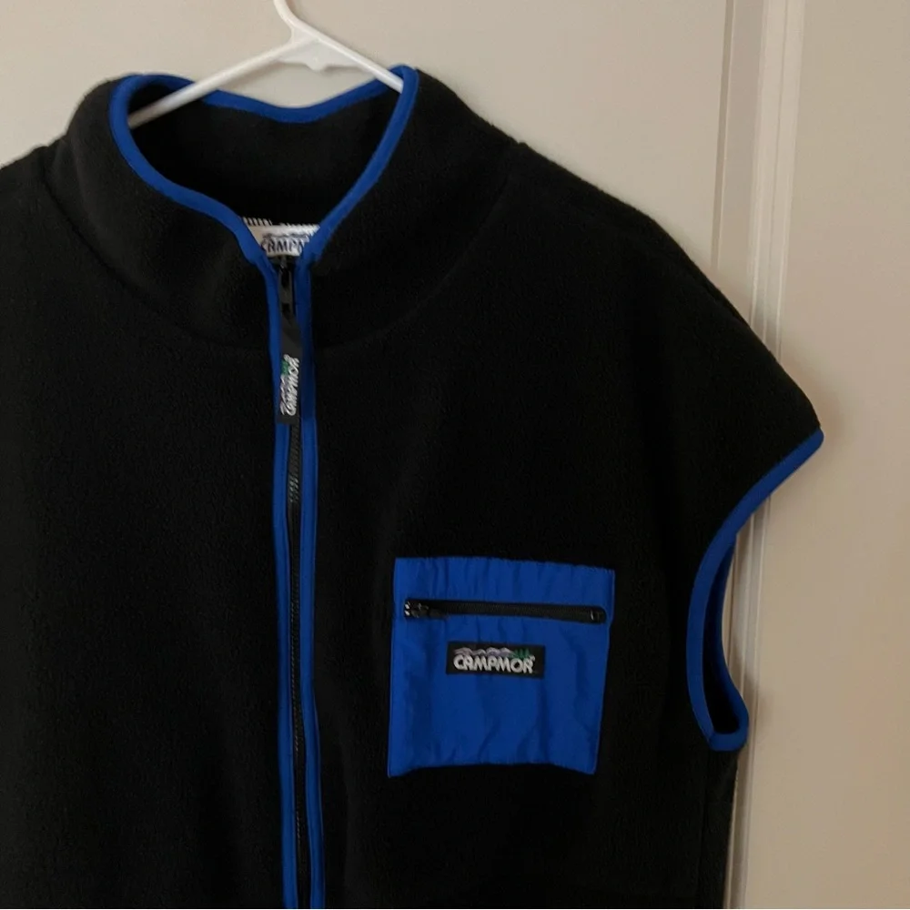 Vintage Campor men’s full zip fleece vest | size XXL